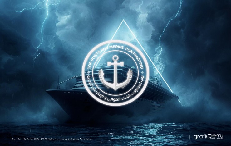 Top Ports Marine Contg. logo design